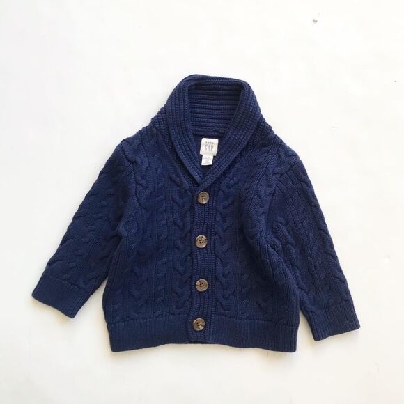 Babygap cable knit  cardigan EUC 6-12 months - Picture 1 of 5